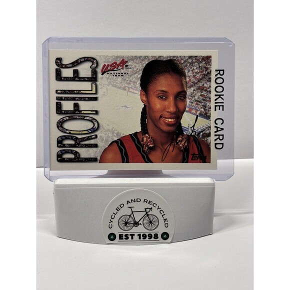 Lisa Leslie Team USA Rookie Card 1995 Topps Olympics WNBA USC LA Sparks Gold - Picture 1 of 3